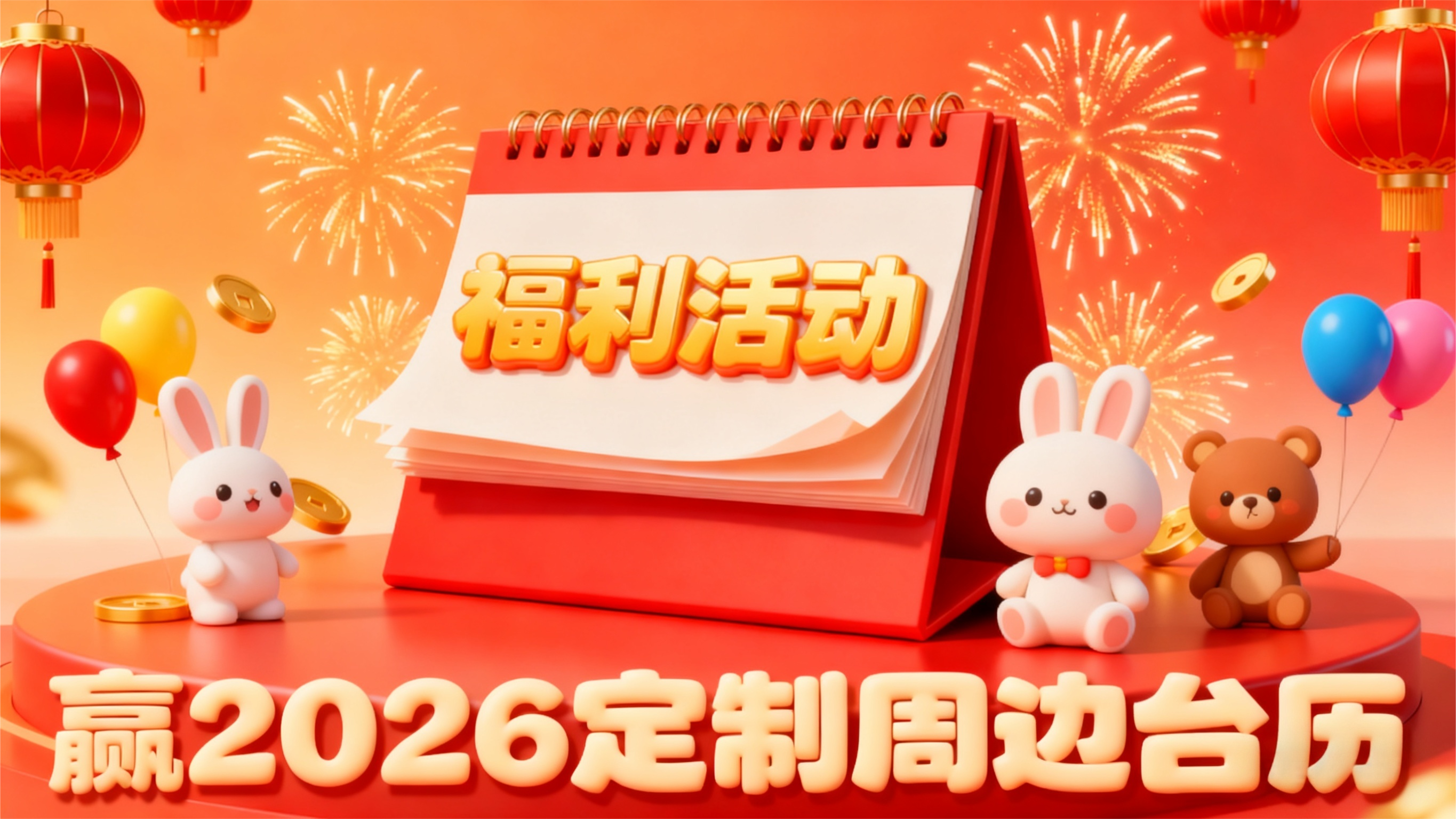 【福利活动】赢 2026 定制周边台历！发帖 / 邀请 / 消费均可参与-大饼博士的小星星们应援站