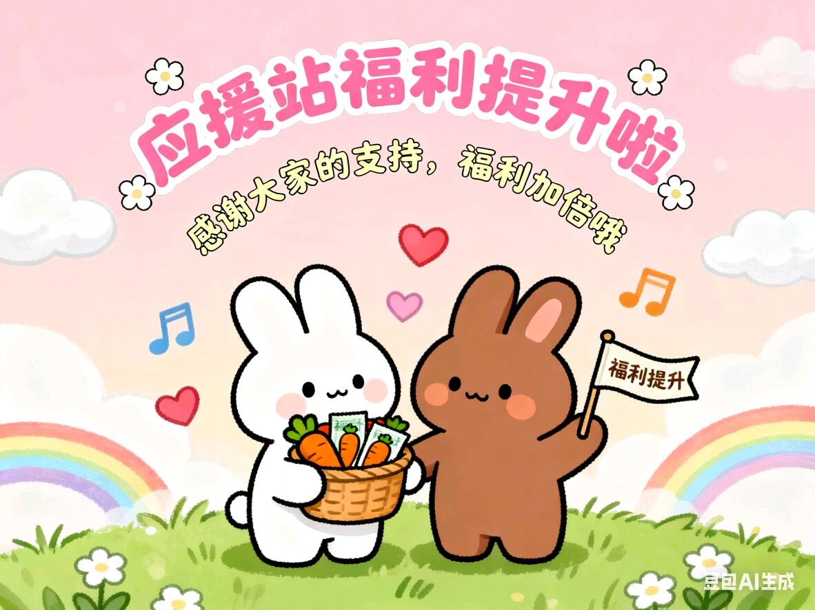 应援站福利提升公示-大饼博士的小星星们应援站