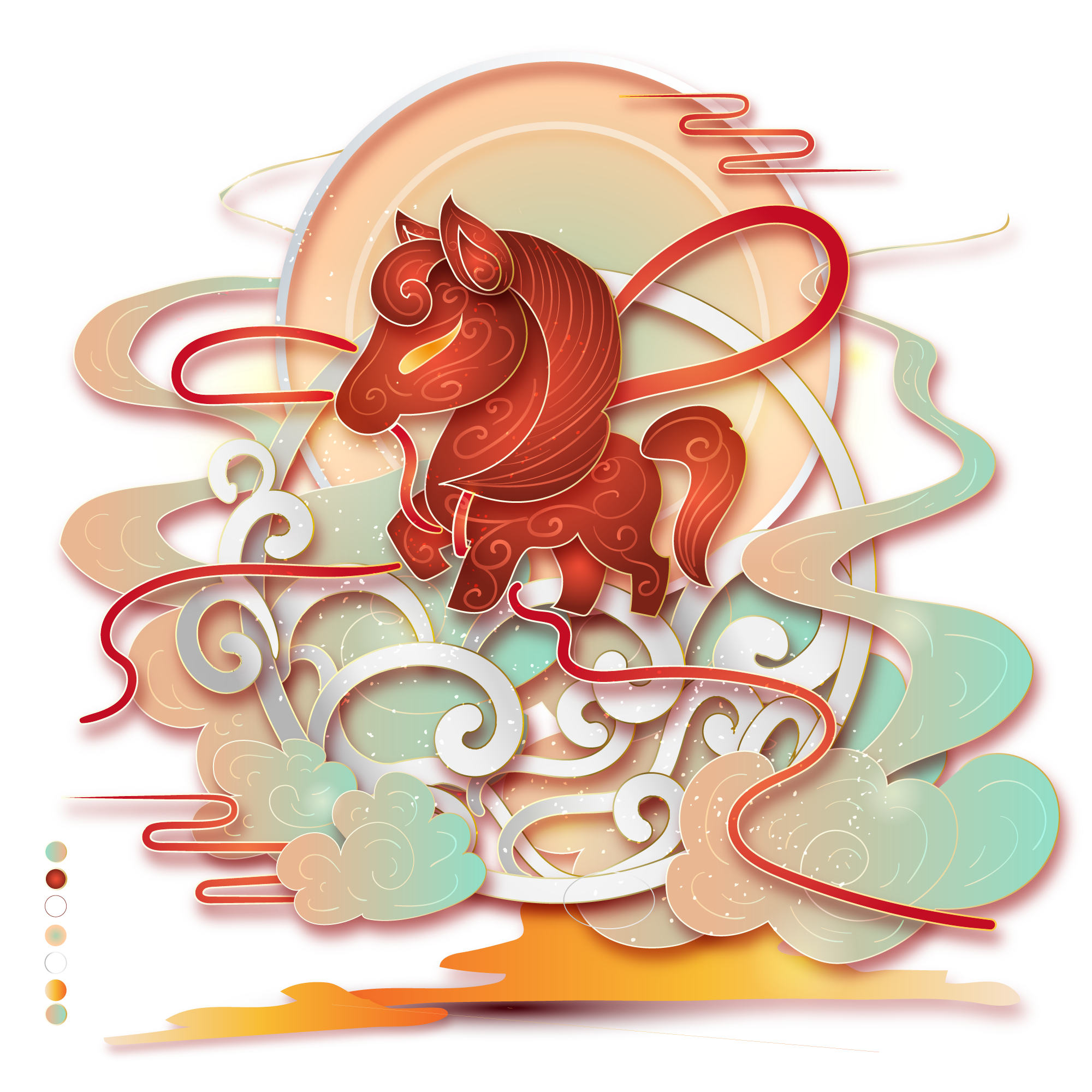 徽章-马年限定-大饼博士的小星星们应援站